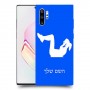 אימון ספורט - אישה כיסוי מגן קשיח בעיצוב אישי עם השם שלך ל Samsung Galaxy Note10+ יחידה אחת סקרין מובייל