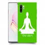 יוגה כיסוי מגן קשיח בעיצוב אישי עם השם שלך ל Samsung Galaxy Note10+ יחידה אחת סקרין מובייל