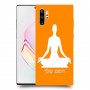 יוגה כיסוי מגן קשיח בעיצוב אישי עם השם שלך ל Samsung Galaxy Note10+ יחידה אחת סקרין מובייל