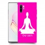 יוגה כיסוי מגן קשיח בעיצוב אישי עם השם שלך ל Samsung Galaxy Note10+ יחידה אחת סקרין מובייל