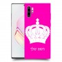 כתר מלכותי כיסוי מגן קשיח בעיצוב אישי עם השם שלך ל Samsung Galaxy Note10+ יחידה אחת סקרין מובייל