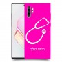 רופא סטטוסקופ כיסוי מגן קשיח בעיצוב אישי עם השם שלך ל Samsung Galaxy Note10+ יחידה אחת סקרין מובייל