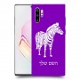 זברה כיסוי מגן קשיח בעיצוב אישי עם השם שלך ל Samsung Galaxy Note10+ יחידה אחת סקרין מובייל