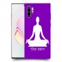 יוגה כיסוי מגן קשיח בעיצוב אישי עם השם שלך ל Samsung Galaxy Note10+ יחידה אחת סקרין מובייל