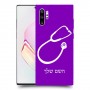 רופא סטטוסקופ כיסוי מגן קשיח בעיצוב אישי עם השם שלך ל Samsung Galaxy Note10+ יחידה אחת סקרין מובייל