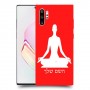 יוגה כיסוי מגן קשיח בעיצוב אישי עם השם שלך ל Samsung Galaxy Note10+ יחידה אחת סקרין מובייל