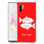 דגים כיסוי מגן קשיח בעיצוב אישי עם השם שלך ל Samsung Galaxy Note10+ יחידה אחת סקרין מובייל