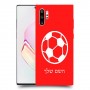 כדורגל - כדור כיסוי מגן קשיח בעיצוב אישי עם השם שלך ל Samsung Galaxy Note10+ יחידה אחת סקרין מובייל