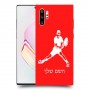 שחקן טניס כיסוי מגן קשיח בעיצוב אישי עם השם שלך ל Samsung Galaxy Note10+ יחידה אחת סקרין מובייל