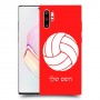 כדורעף - כדור כיסוי מגן קשיח בעיצוב אישי עם השם שלך ל Samsung Galaxy Note10+ יחידה אחת סקרין מובייל
