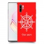 הגה - קפטן - ים כיסוי מגן קשיח בעיצוב אישי עם השם שלך ל Samsung Galaxy Note10+ יחידה אחת סקרין מובייל
