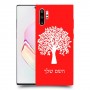 עץ כיסוי מגן קשיח בעיצוב אישי עם השם שלך ל Samsung Galaxy Note10+ יחידה אחת סקרין מובייל