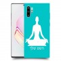 יוגה כיסוי מגן קשיח בעיצוב אישי עם השם שלך ל Samsung Galaxy Note10+ יחידה אחת סקרין מובייל