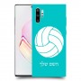 כדורעף - כדור כיסוי מגן קשיח בעיצוב אישי עם השם שלך ל Samsung Galaxy Note10+ יחידה אחת סקרין מובייל