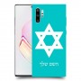 מגן דוד - ישראל כיסוי מגן קשיח בעיצוב אישי עם השם שלך ל Samsung Galaxy Note10+ יחידה אחת סקרין מובייל