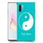 סמל יינג יאנג - סין כיסוי מגן קשיח בעיצוב אישי עם השם שלך ל Samsung Galaxy Note10+ יחידה אחת סקרין מובייל