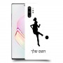 כדורגל - אישה כיסוי מגן קשיח בעיצוב אישי עם השם שלך ל Samsung Galaxy Note10+ יחידה אחת סקרין מובייל