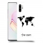 מפת העולם כיסוי מגן קשיח בעיצוב אישי עם השם שלך ל Samsung Galaxy Note10+ יחידה אחת סקרין מובייל
