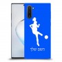 כדורגל - אישה כיסוי מגן קשיח בעיצוב אישי עם השם שלך ל Samsung Galaxy Note10 יחידה אחת סקרין מובייל