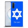 מגן דוד - ישראל כיסוי מגן קשיח בעיצוב אישי עם השם שלך ל Samsung Galaxy Note10 יחידה אחת סקרין מובייל