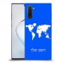 מפת העולם כיסוי מגן קשיח בעיצוב אישי עם השם שלך ל Samsung Galaxy Note10 יחידה אחת סקרין מובייל