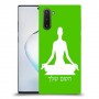 יוגה כיסוי מגן קשיח בעיצוב אישי עם השם שלך ל Samsung Galaxy Note10 יחידה אחת סקרין מובייל