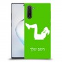 אימון ספורט - אישה כיסוי מגן קשיח בעיצוב אישי עם השם שלך ל Samsung Galaxy Note10 יחידה אחת סקרין מובייל