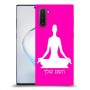 יוגה כיסוי מגן קשיח בעיצוב אישי עם השם שלך ל Samsung Galaxy Note10 יחידה אחת סקרין מובייל