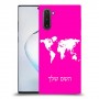 מפת העולם כיסוי מגן קשיח בעיצוב אישי עם השם שלך ל Samsung Galaxy Note10 יחידה אחת סקרין מובייל