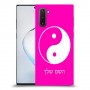 סמל יינג יאנג - סין כיסוי מגן קשיח בעיצוב אישי עם השם שלך ל Samsung Galaxy Note10 יחידה אחת סקרין מובייל