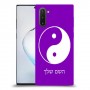 סמל יינג יאנג - סין כיסוי מגן קשיח בעיצוב אישי עם השם שלך ל Samsung Galaxy Note10 יחידה אחת סקרין מובייל