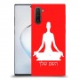 יוגה כיסוי מגן קשיח בעיצוב אישי עם השם שלך ל Samsung Galaxy Note10 יחידה אחת סקרין מובייל