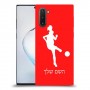 כדורגל - אישה כיסוי מגן קשיח בעיצוב אישי עם השם שלך ל Samsung Galaxy Note10 יחידה אחת סקרין מובייל