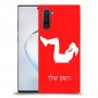 אימון ספורט - אישה כיסוי מגן קשיח בעיצוב אישי עם השם שלך ל Samsung Galaxy Note10 יחידה אחת סקרין מובייל
