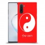 סמל יינג יאנג - סין כיסוי מגן קשיח בעיצוב אישי עם השם שלך ל Samsung Galaxy Note10 יחידה אחת סקרין מובייל