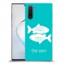 דגים כיסוי מגן קשיח בעיצוב אישי עם השם שלך ל Samsung Galaxy Note10 יחידה אחת סקרין מובייל