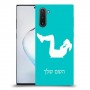 אימון ספורט - אישה כיסוי מגן קשיח בעיצוב אישי עם השם שלך ל Samsung Galaxy Note10 יחידה אחת סקרין מובייל