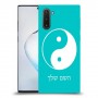 סמל יינג יאנג - סין כיסוי מגן קשיח בעיצוב אישי עם השם שלך ל Samsung Galaxy Note10 יחידה אחת סקרין מובייל