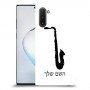 סקספון כיסוי מגן קשיח בעיצוב אישי עם השם שלך ל Samsung Galaxy Note10 יחידה אחת סקרין מובייל
