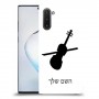 כינור כיסוי מגן קשיח בעיצוב אישי עם השם שלך ל Samsung Galaxy Note10 יחידה אחת סקרין מובייל