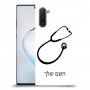 רופא סטטוסקופ כיסוי מגן קשיח בעיצוב אישי עם השם שלך ל Samsung Galaxy Note10 יחידה אחת סקרין מובייל
