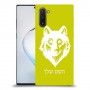 זאב כיסוי מגן קשיח בעיצוב אישי עם השם שלך ל Samsung Galaxy Note10 יחידה אחת סקרין מובייל