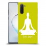 יוגה כיסוי מגן קשיח בעיצוב אישי עם השם שלך ל Samsung Galaxy Note10 יחידה אחת סקרין מובייל