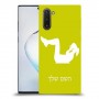 אימון ספורט - אישה כיסוי מגן קשיח בעיצוב אישי עם השם שלך ל Samsung Galaxy Note10 יחידה אחת סקרין מובייל