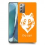 זאב כיסוי מגן קשיח בעיצוב אישי עם השם שלך ל Samsung Galaxy Note20 5G יחידה אחת סקרין מובייל