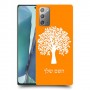 עץ כיסוי מגן קשיח בעיצוב אישי עם השם שלך ל Samsung Galaxy Note20 5G יחידה אחת סקרין מובייל