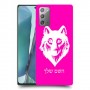 זאב כיסוי מגן קשיח בעיצוב אישי עם השם שלך ל Samsung Galaxy Note20 5G יחידה אחת סקרין מובייל