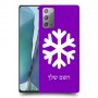 שלג כיסוי מגן קשיח בעיצוב אישי עם השם שלך ל Samsung Galaxy Note20 5G יחידה אחת סקרין מובייל