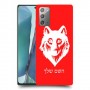 זאב כיסוי מגן קשיח בעיצוב אישי עם השם שלך ל Samsung Galaxy Note20 5G יחידה אחת סקרין מובייל
