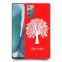 עץ כיסוי מגן קשיח בעיצוב אישי עם השם שלך ל Samsung Galaxy Note20 5G יחידה אחת סקרין מובייל
